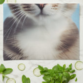 眼鏡をかけた猫 キッチンタオル (折り畳み)