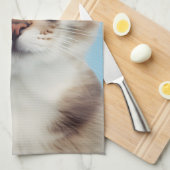 眼鏡をかけた猫 キッチンタオル (四つ折り)