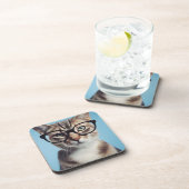 眼鏡をかけた猫 コースター (右側)