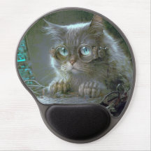 眼鏡をかけた猫。