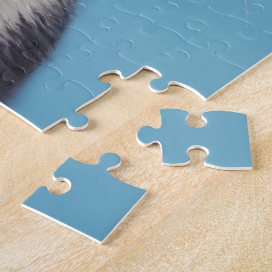 眼鏡をかけた猫 ジグソーパズル (側面)