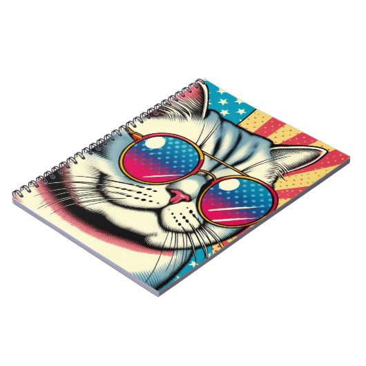 眼鏡をかけた猫 ノートブック (左側)