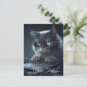 眼鏡をかけた猫。 ポストカード (スタンド正面)