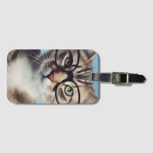 眼鏡をかけた猫 ラゲッジタグ (正面横)