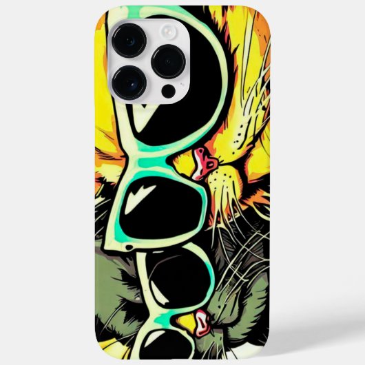 眼鏡をかけた猫 Case-Mate iPhoneケース (裏面)