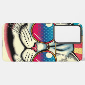 眼鏡をかけた猫 SAMSUNG GALAXYケース (左側面)