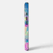 眼鏡をかけた華やかなネオンきらめく女性 Case-Mate iPhoneケース (裏面 / 左)