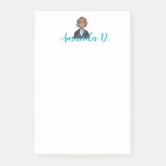 眼鏡をかけた黒い女パーソナライズされたの子 ポストイット