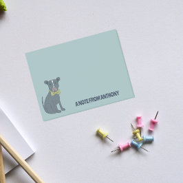 眼鏡をかけているピットブルパピードッグパーソナライズされた ポストイット