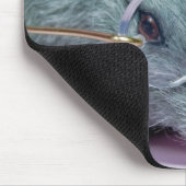 眼鏡を掛けたネズミ マウスパッド (コーナー)