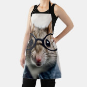 眼鏡を掛けた野ネズミ エプロン (インサイチュ)