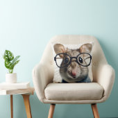 眼鏡を掛けた野ネズミ クッション (椅子)