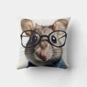 眼鏡を掛けた野ネズミ クッション (裏面)