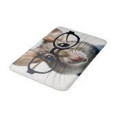 眼鏡を掛けた野ネズミ バスマット (アングル)