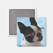 眼鏡を掛ける マグネット (正面/裏面)