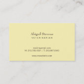 眼鏡を頭が切れる掛けたオレンジ猫 名刺 (裏面)