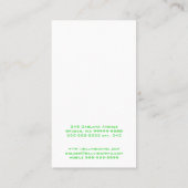 眼鏡アイウェア光学ビジョン垂直 名刺 (裏面)