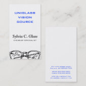 眼鏡アイウェア光学視覚 名刺 (正面/裏面)