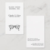 眼鏡アイウェア光学視覚 名刺 (正面/裏面)