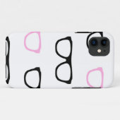 眼鏡オタク系のピンクギーク Case-Mate iPhoneケース (裏面(横))