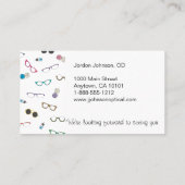 眼鏡クールと目連絡気に計 名刺 (裏面)