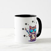 眼鏡クールをかけながら魔法ワンツ星 マグカップ (正面右)