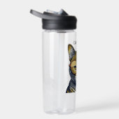 眼鏡クール付きキティパーソナライズされた猫 ウォーターボトル (右面)