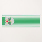 眼鏡クール付き白髪の名前をカスタムする ヨガマット (正面(横))