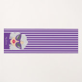 眼鏡クール付き白髪の名前をカスタムする ヨガマット (正面(横))