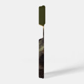 眼鏡クール入りの可愛いラクーン動物ユーモアアート iPhoneケース (右側面)