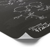 眼鏡サポート1904 Patent Art Chalkboard ポスター (角)