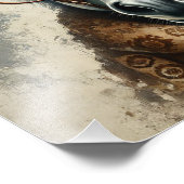 眼鏡スタイリッシュ付き馬 – おもしろいヴィンテージ フォトプリント            (角)