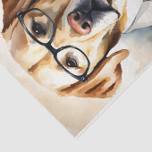 眼鏡デコページの水色ラブラドール 薄葉紙 (詳細)