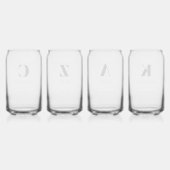 眼鏡パーソナライズされた式パーティー ガラス缶 (裏面)