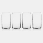 眼鏡パーソナライズされた式パーティー ガラス缶 (左)