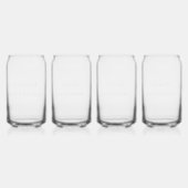 眼鏡パーソナライズされた式パーティー ガラス缶 (裏面)