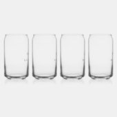 眼鏡パーソナライズされた式パーティー ガラス缶 (右)