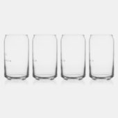 眼鏡パーソナライズされた式パーティー ガラス缶 (左)