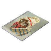 眼鏡ビクトリアン付きスパイラル手帳 ノートブック (左側)