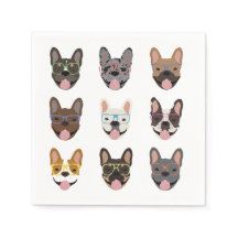 眼鏡フランスのをかけている可愛いブルドッグ