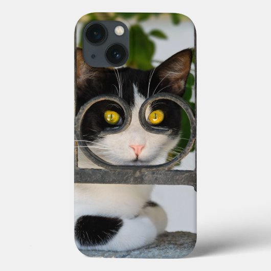 眼鏡フレームの写真と好奇心おもしろい猫 – Case-Mate iPhoneケース (裏面)