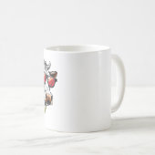 眼鏡モーの汗でおもしろい干し草の牛を出る コーヒーマグカップ (正面右)