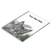 眼鏡付きのかわいい猫 ノートブック (左側)