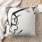 眼鏡付きヒップスターの男性 クッション (ブランケット)