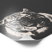 眼鏡付きヒップスタータイガー フォトプリント            (角)