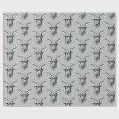 眼鏡付きヒップスターヤギ ラッピングペーパー (フラット)