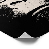 眼鏡付きヒップスター・ゴリラ ポスター (角)