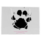 眼鏡付き愛らしい犬抱き枕 ラージペーパーバッグ (裏面)