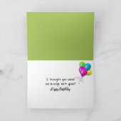 眼鏡付き牛誕生日液 カード (内部)