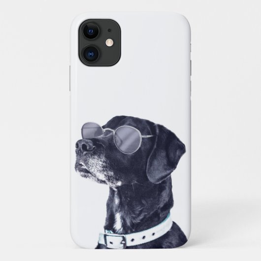眼鏡付き犬iPhone 11ケース Case-Mate iPhoneケース (裏面)